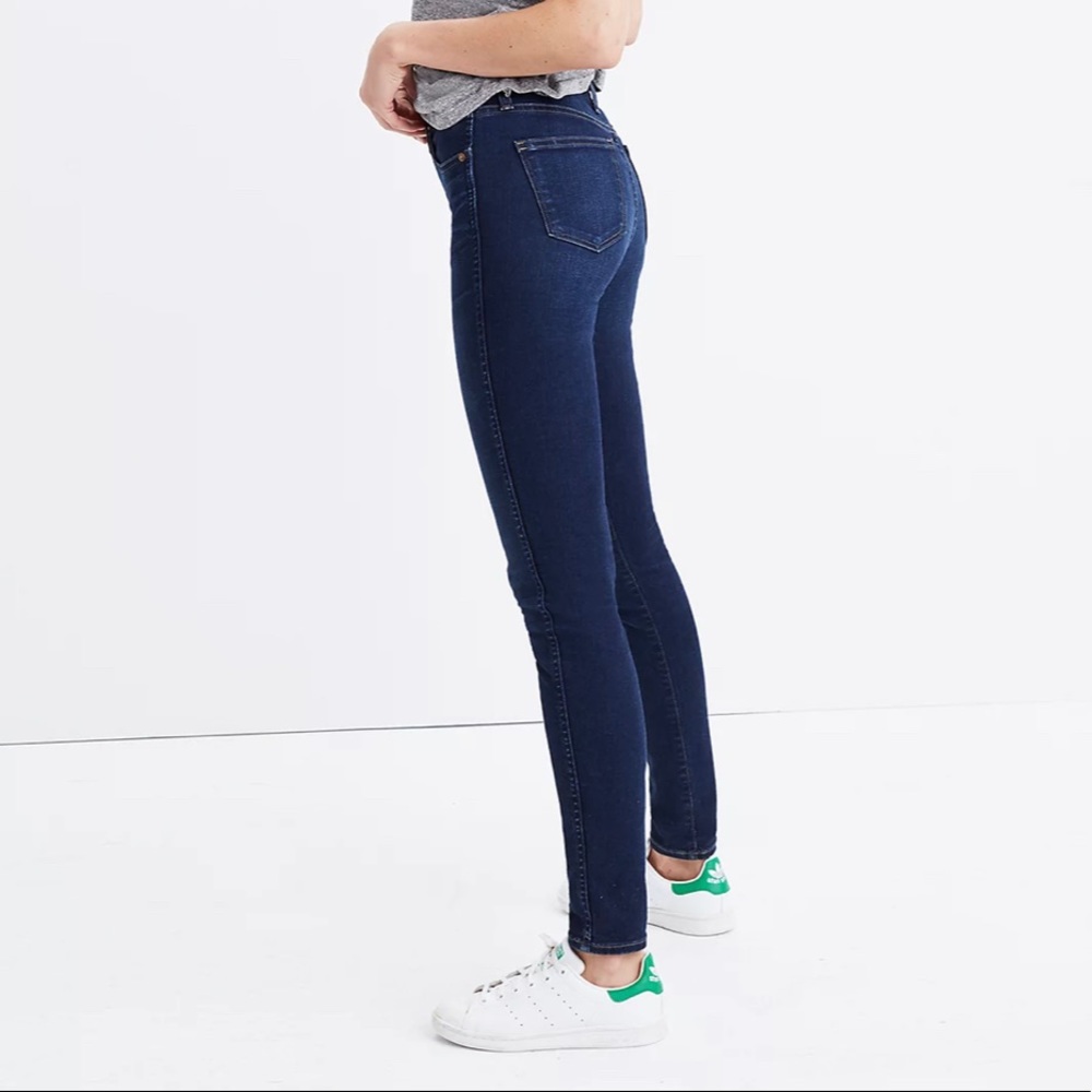 Madewell 10" High-Rise Skinny Jeans in Hayes Wash